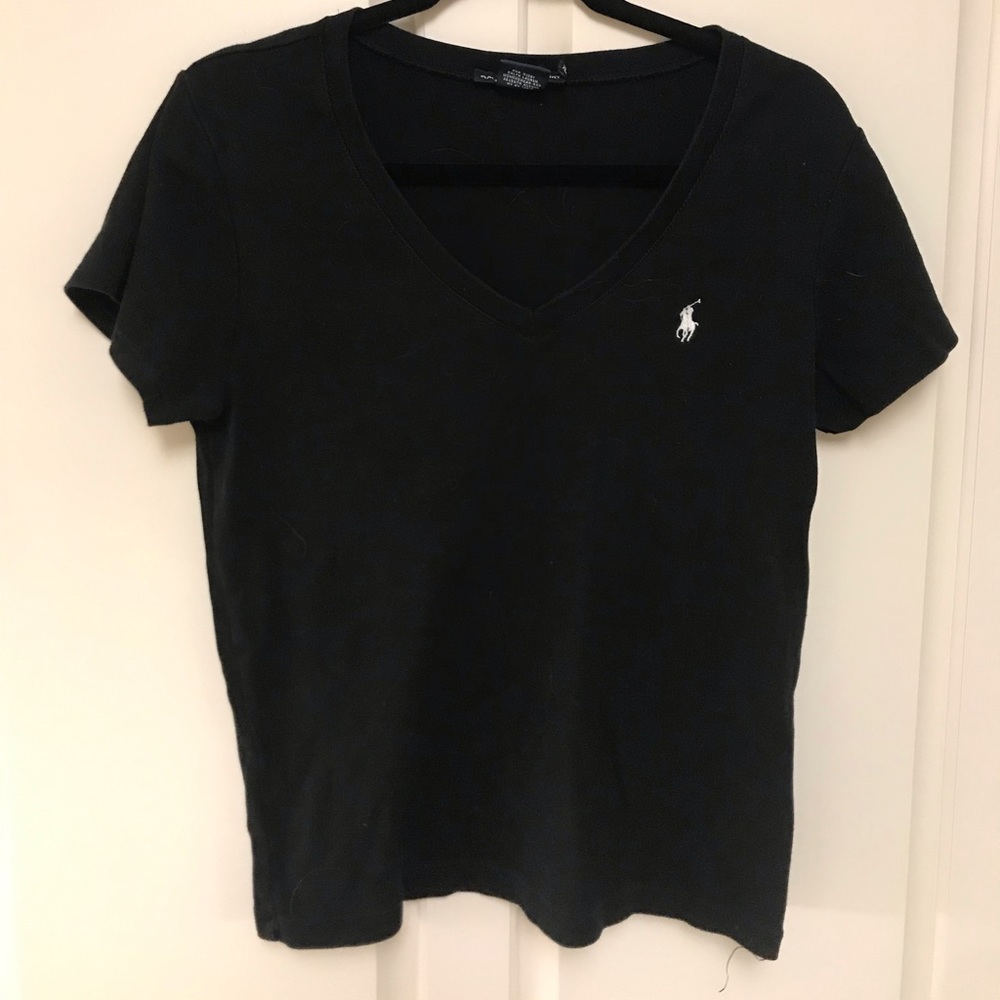Ralph Lauren Sport Black VNeck Size XL